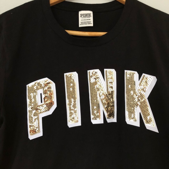 Black & Gold PINK tee💛🖤 - Picture 2 of 4